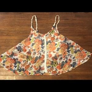 Float spaghetti strap shirt